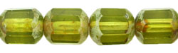 Antique Style Octagonal 8mm : Olivine