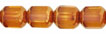 Antique Style Octagonal 8mm - Bronze (smooth) : Med Topaz