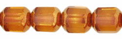 Antique Style Octagonal 8mm - Bronze (smooth) : Med Topaz