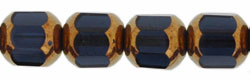 Antique Style Octagonal 8mm - Bronze (smooth) : Montana Blue