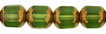 Antique Style Octagonal 8mm - Bronze (smooth) : Olivine