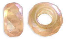 Firepolish Large Hole Rondelles 14 x 9mm : ColorTrends - Honey Glaze