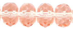 Gem-Cut Rondelle 9 x 6mm : Rosaline