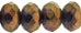 Gem-Cut Rondelle 9 x 6mm : Bronze Illusion - Topaz