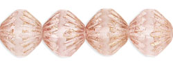 Fluted Fire-Polish 9mm : Luster - Transparent Topaz/Pink