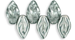 Leaves 10 x 5mm : Silver - 1/2