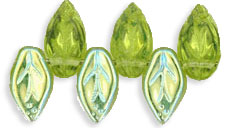 Leaves 10 x 5mm : Olivine AB