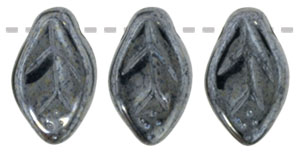 Leaves 12 x 7mm : Hematite