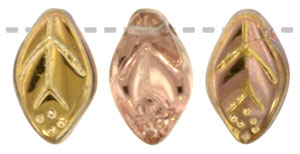 Leaves 12 x 7mm : Apollo - Gold