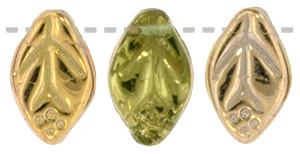 Leaves 12 x 7mm : Apollo - Peridot