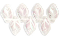 Leaves 12 x 7mm : Luster Iris - Crystal
