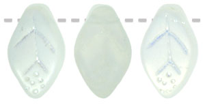 Leaves 12 x 7mm : Matte - Crystal AB