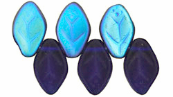 Leaves 12 x 7mm : Matte - Cobalt AB