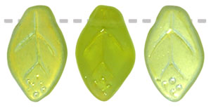 Leaves 12 x 7mm : Matte - Olivine AB