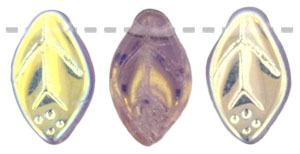 Leaves 12 x 7mm : Med Amethyst AB