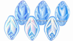 Leaves 12 x 7mm : Med Sapphire AB