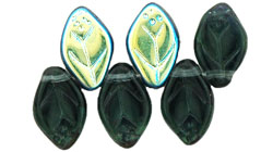 Leaves 12 x 7mm : Montana Blue AB