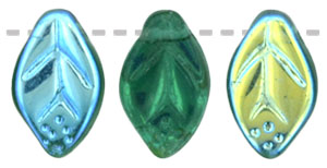 Leaves 12 x 7mm : Emerald AB