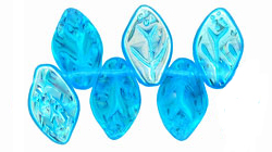 Leaves 12 x 7mm : Aquamarine AB