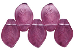 Leaves 14 x 9mm : Med Amethyst