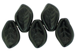 Leaves 14 x 9mm : Jet