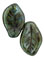 Leaves 14 x 9mm : Luster - Transparent Green