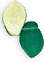 Leaves 14 x 9mm : Matte - Emerald - Vitral