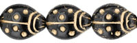 Ladybugs 14 x 11mm : Black