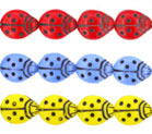 Ladybug Beads 14 x 11mm