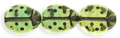 Ladybugs 9 x 7mm : Peridot