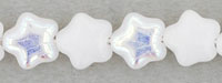 Stars 6mm : Opaque White AB