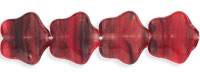 Stars 8mm : HurriCane Glass - Crystal/Red/Jet