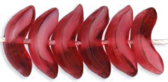 Small Angel Wings 10mm: Pearl/Fuchsia