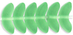 Small Angel Wings 10mm : Matte - Peridot