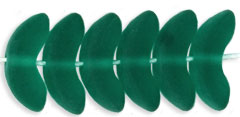 Small Angel Wings 10mm : Matte - Emerald