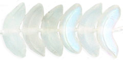 Small Angel Wings 10mm : Matte - Crystal AB
