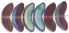 Small Angel Wings 10mm : Matte - Med Amethyst AB