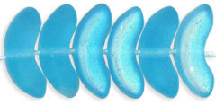 Small Angel Wings 10mm : Matte - Aquamarine AB