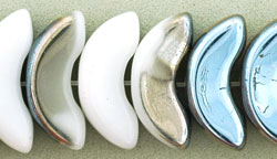 Angel Wings 15mm : 1/2 Gun Metal - Opaque White