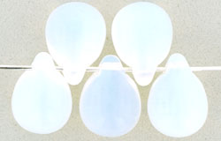 Jumbo Drops 10/14mm : Milky White
