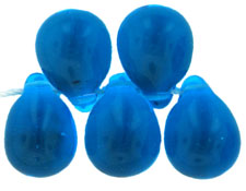 Jumbo Drops 10/14mm : Aquamarine