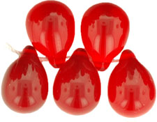 Jumbo Drops 10/14mm : Siam Ruby