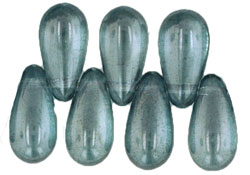 Tear Drops 10 x 5mm : Luster - Transparent Blue
