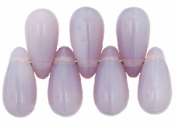 Tear Drops 10 x 5mm : Milky Lt Amethyst