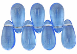 Tear Drops 10 x 5mm : Med Sapphire
