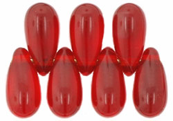 Tear Drops 10 x 5mm: Siam Ruby