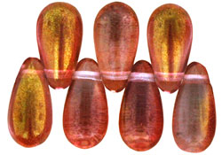 Tear Drops 10 x 5mm : Luster - Pink