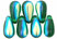 Tear Drops 10 x 5mm : Green Emerald AB
