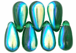 Tear Drops 10 x 5mm : Green Emerald AB