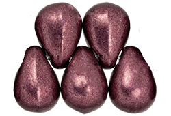 Tear Drops 6 x 4mm : ColorTrends: Saturated Metallic Red Pear